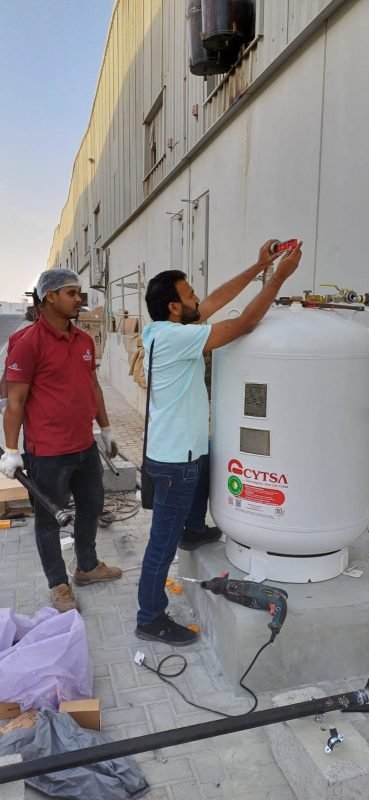 central Gas System installation-Project