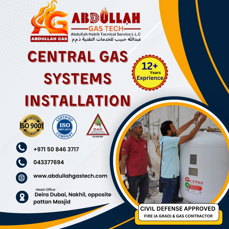 Central Gas System Installation