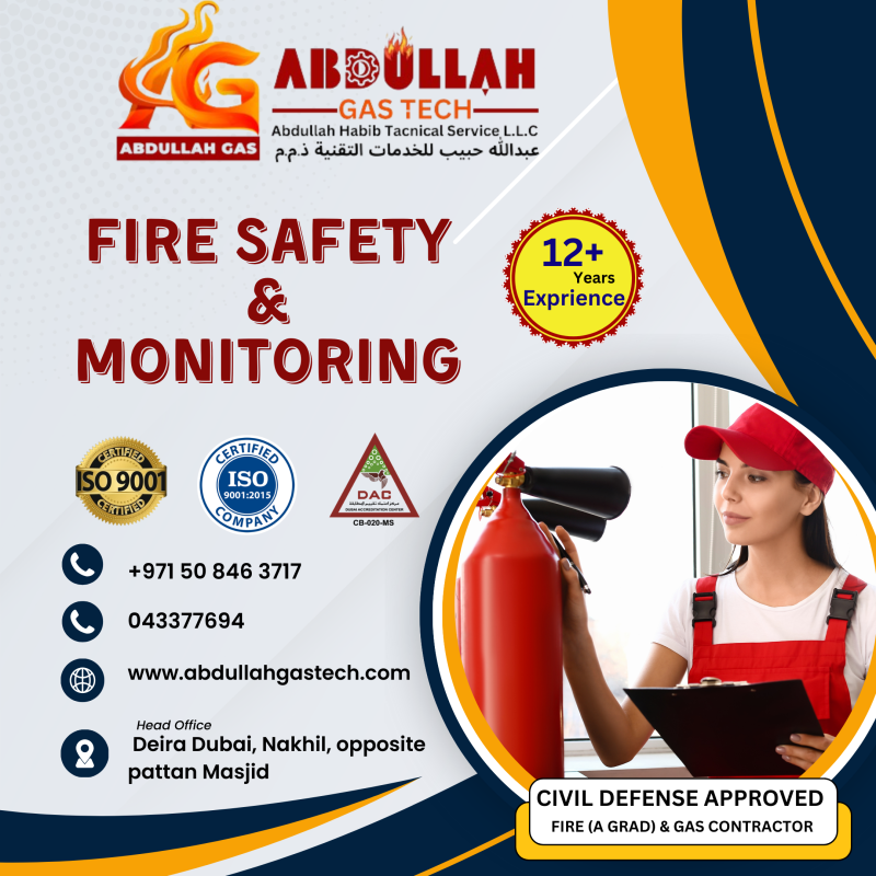 Fire Safety $ Monitoring-Central Gas Systems in Dubai